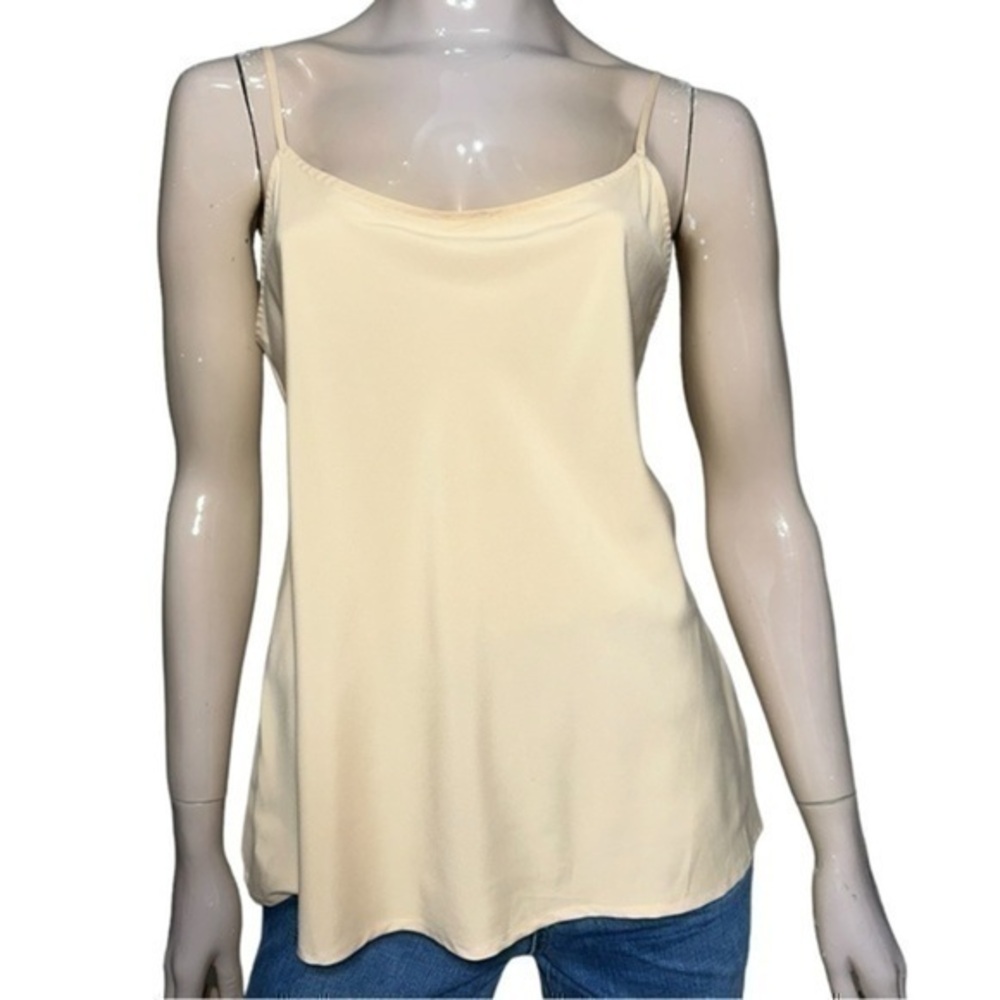 Josie Natori Womens Size S Nude Tan Adjustable Spaghetti Strap Tank Camisole Top